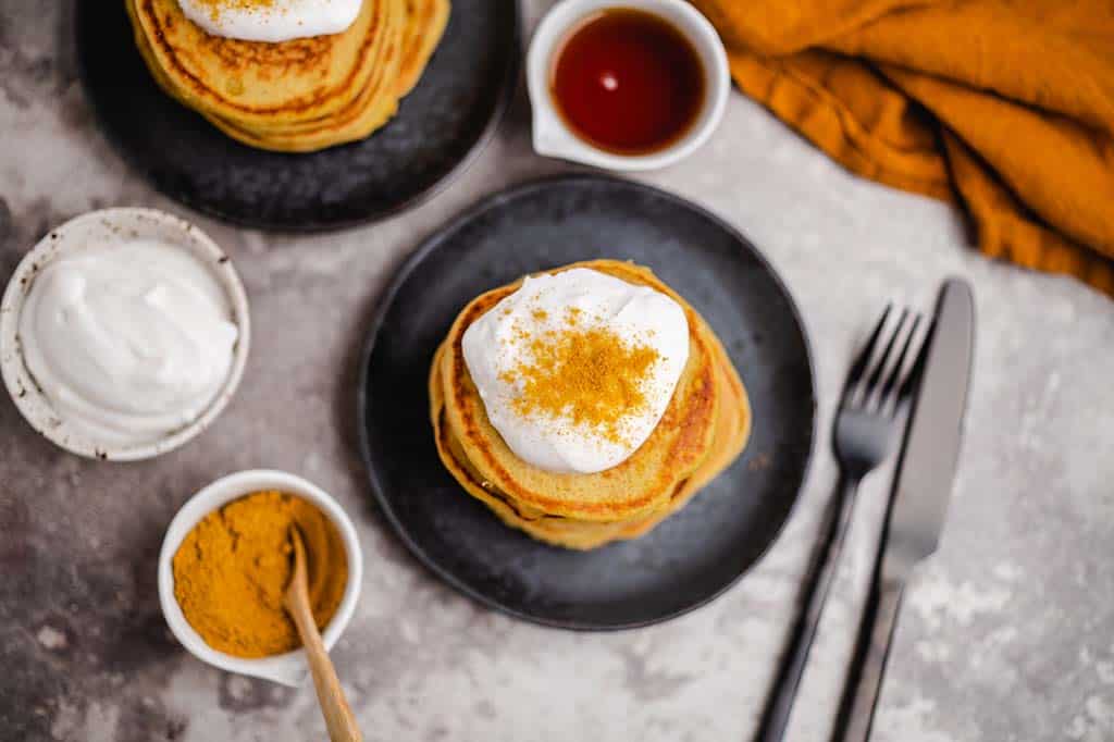 Vegane Kürbis Pancakes (gf)