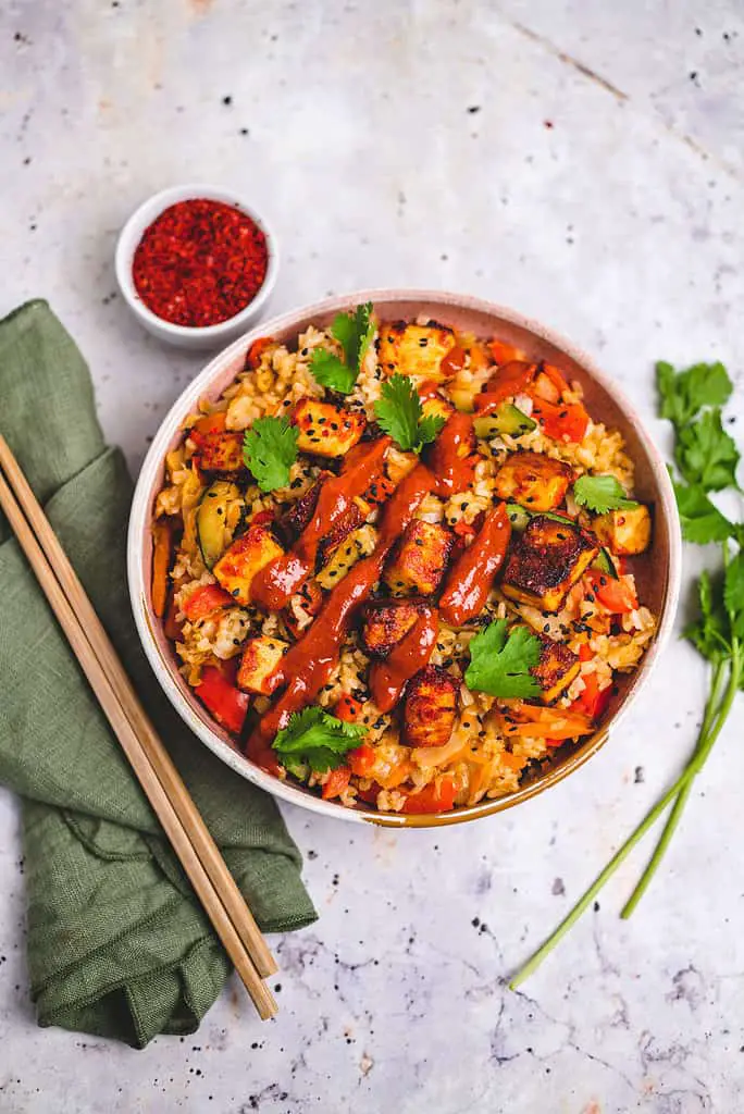 Kimchi fried rice (vegan) recipe