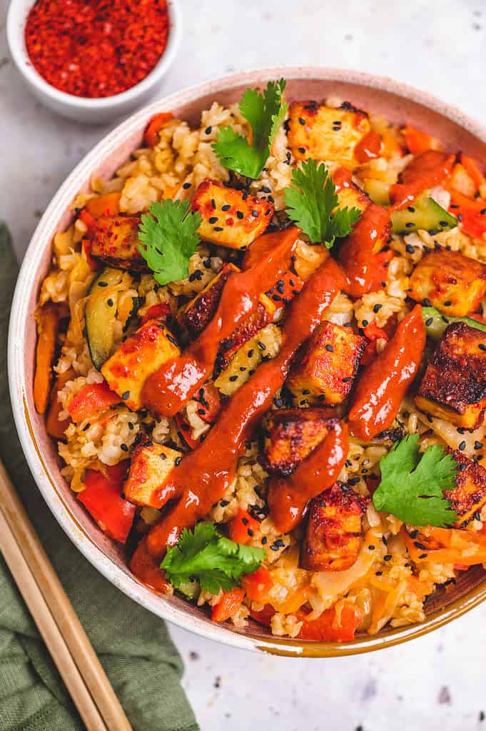 Kimchi fried rice (vegan) recipe